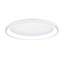Πλαφονιέρα οροφής LED 28W 3CCT από λευκό μέταλλο και ακρυλικό D:50x5cm (42044-C-White)
