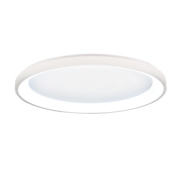 Πλαφονιέρα οροφής LED 28W 3CCT από λευκό μέταλλο και ακρυλικό D:50x5cm (42044-C-White) Πλαφονιέρα οροφής LED 28W 3CCT από λευκό μέταλλο και ακρυλικό D:50x5cm (42044-C-White)