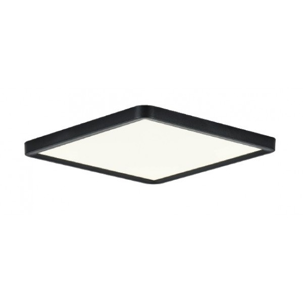 Πλαφονιέρα οροφής LED 40W 3CCT (by switch on base) από μαύρο μέταλλο  D:50cm (42045-Black)