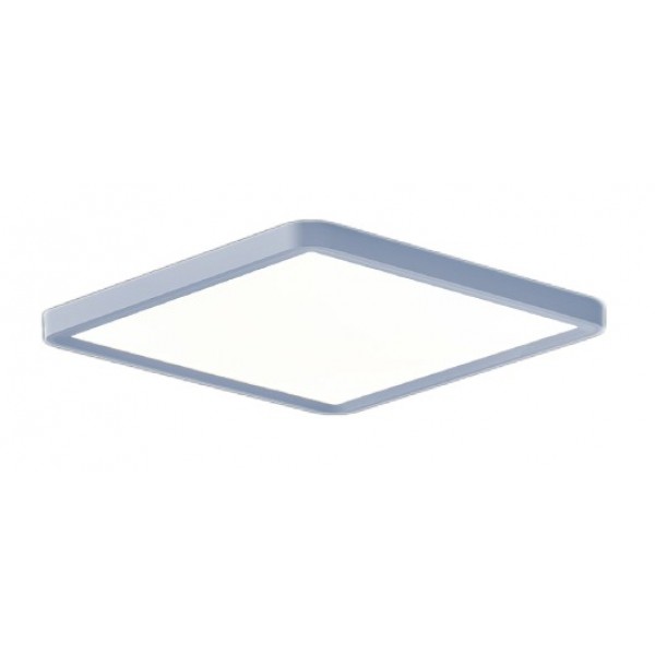 Πλαφονιέρα οροφής LED 40W 3CCT (by switch on base) από ασημί μέταλλο  D:50cm (42045-Silver)
