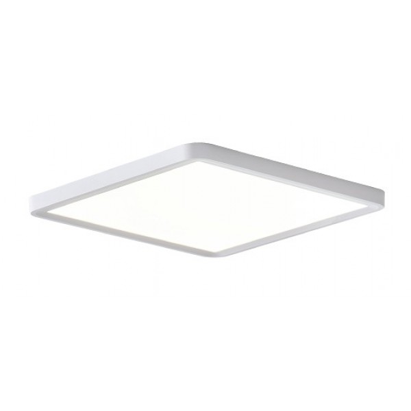 Πλαφονιέρα οροφής LED 40W 3CCT (by switch on base) από λευκό μέταλλο  D:50cm (42045-White)