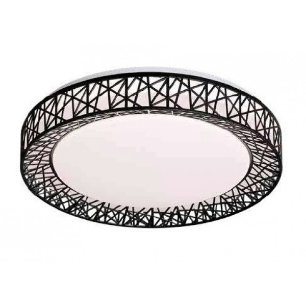 Πλαφονιέρα οροφής LED 36W 4cct από λευκό ακρυλικό D:50cm (42049-Μα΄ύρο)