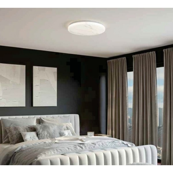 Πλαφονιέρα οροφής LED 36W 4cct από λευκό ακρυλικό D:50cm (42050-Α-Λευκό)