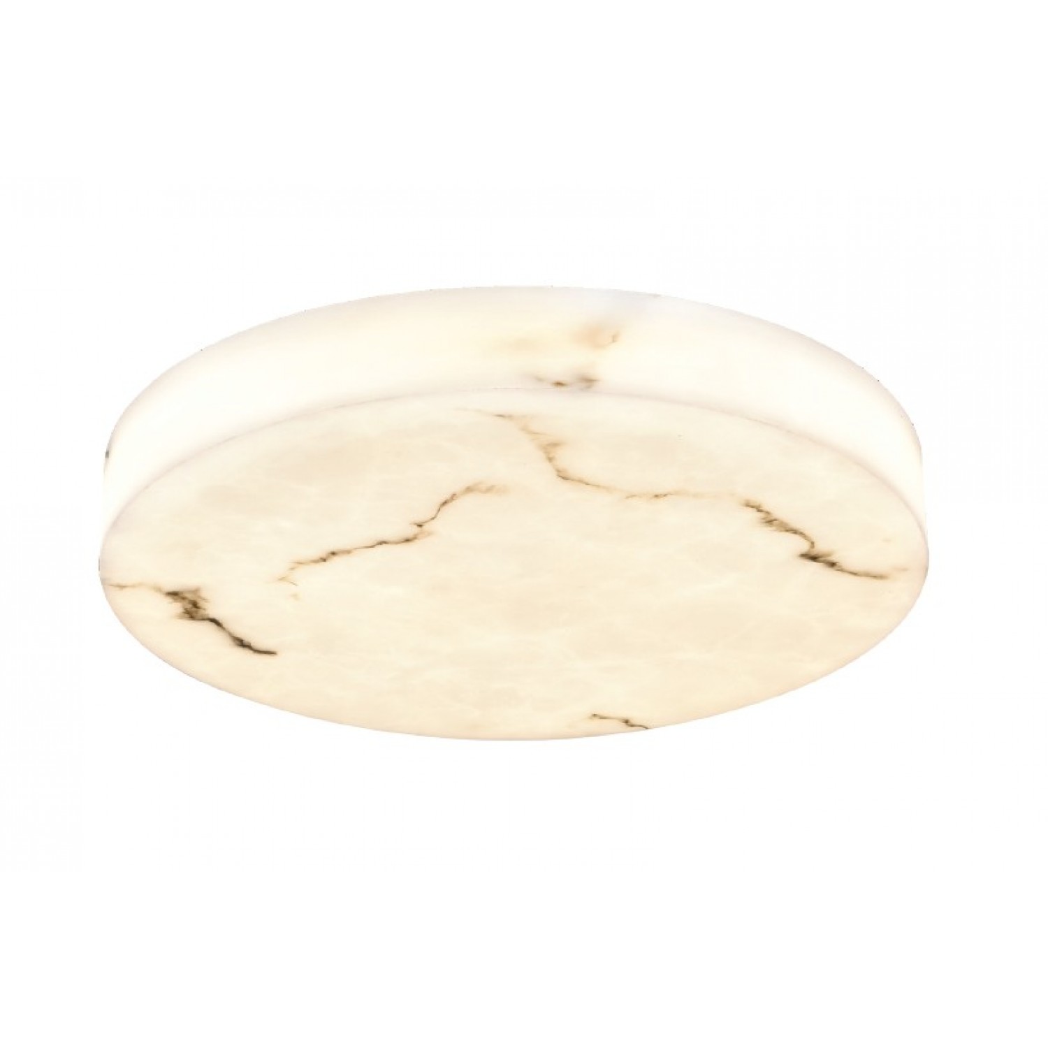 Φωτιστικό οροφής, LED 48W Alabaster & ritine, 5280 lm, 3CCT (by switch on base) D:60x6cm (42053-B)