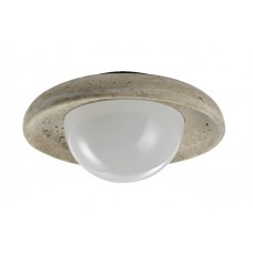 Πλαφονιέρα οροφής γκρι από travertine marble 2XG9 D:25cm (43067)
