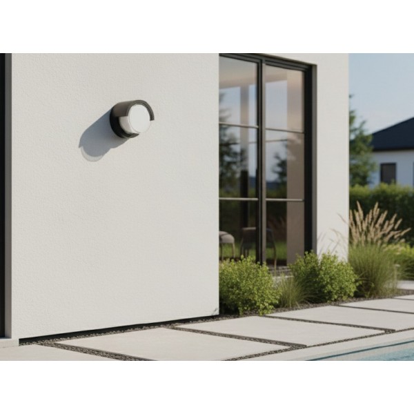 Oneida LED 12W 3CCT Outdoor Wall Lamp Black D:17x10,2cm (80207540)