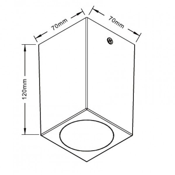 Cowart GU10 Outdoor Ceiling Down Light Grey (80300634)