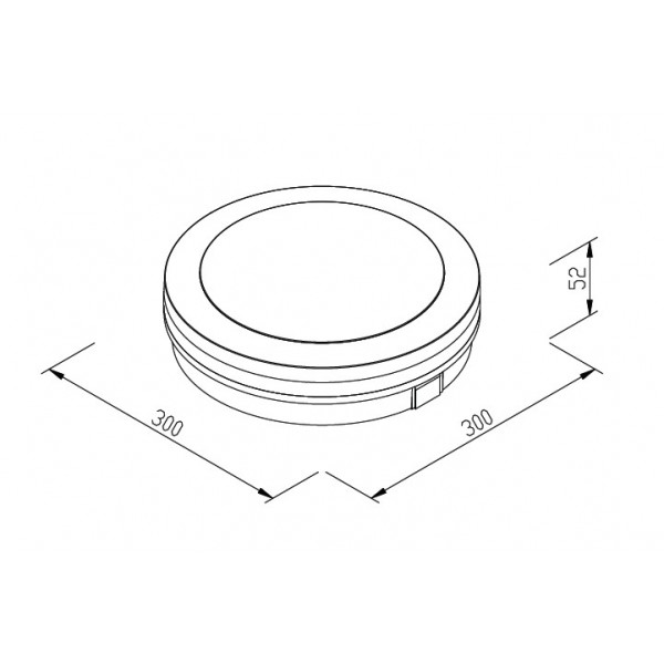 Klamath LED 36W 3CCT Outdoor Ceiling Light Anthracite D:30cmx5,2cm (80301140)
