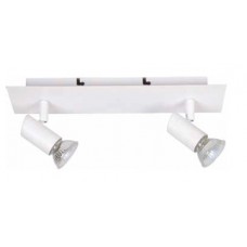 Επιτοίχιο σποτ από μέταλλο σε λευκή απόχρωση 2XGU10 D:25cm (9078-2Φ-Λευκό)