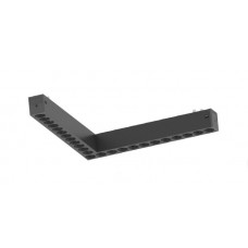Γωνιακό γραμμικό φωτιστικό LED 20W,με Anti-glare Dots 3CCT, 120° για μαγνητική ράγα 220V, σε μαύρη απόχρωση D:24,2x22x3cm (TM20050)
