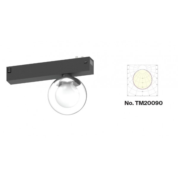 Φωτιστικό LED 7W 3CCT για μαγνητική ράγα 220V σε μαύρη απόχρωση D:8X10cm (TM20090) Φωτιστικό LED 7W 3CCT για μαγνητική ράγα 220V σε μαύρη απόχρωση D:8X10cm (TM20090)