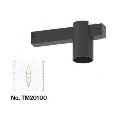 Φωτιστικό spot LED 10W, 3CCT, 24° για μαγνητική ράγα 220V, σε μαύρη απόχρωση D:6x9.5cm (TM20100)