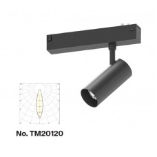 Φωτιστικό spot LED 10W, 3CCT, 24° για μαγνητική ράγα 220V, σε μαύρη απόχρωση D:4,5x10cm (TM20120)