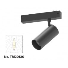 Φωτιστικό spot LED 18W, 3CCT, 24° για μαγνητική ράγα 220V, σε μαύρη απόχρωση D:5,5x12cm (TM20130)