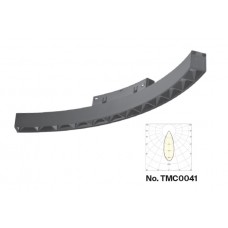 Γραμμικό φωτιστικό LED 12W 3CCT για Curved μαγνητική ράγα σε μαύρη απόχρωση D:34x2,2x2,5cm (TMC0041-Black)