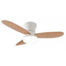AURORA Ανεμιστήρας Οροφής με LED 20W, DC Μοτέρ & Smart App - Λευκό/Ξύλο (102001010)