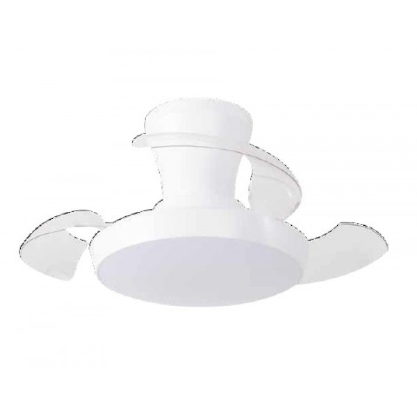 CLARK Ανεμιστήρας Οροφής με LED 24W, DC Μοτέρ & Smart App - Total White (102001110)