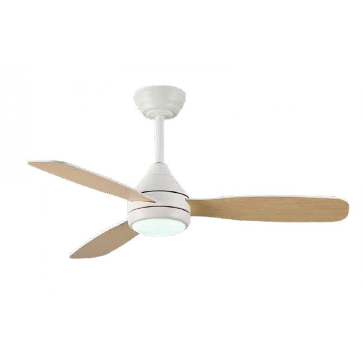 SIERRA Ανεμιστήρας Οροφής με LED 20W, DC Μοτέρ & Smart App - Λευκό/Ξύλο (102000810)