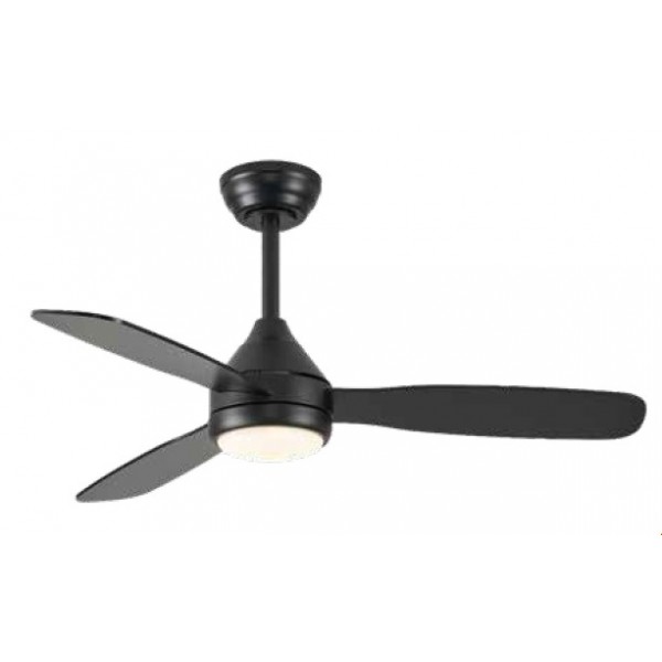 SIERRA Ανεμιστήρας Οροφής με LED 20W, DC Μοτέρ & Smart App - Μαύρο (102000820)