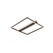 Πλαφονιέρα οροφής LED 35W 3CCT σε μαύρη απόχρωση D:50x50cm (6110)