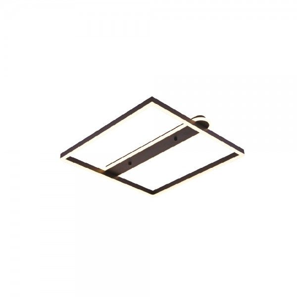 Πλαφονιέρα οροφής LED 35W 3CCT σε μαύρη απόχρωση D:50x50cm (6110)