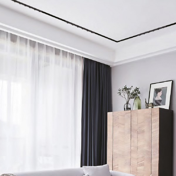Γραμμικό φωτιστικό LED 12W 3000K για μαγνητική Mini ράγα σε μαύρη απόχρωση D:60cmx1,6cm (TMM0021-Black)
