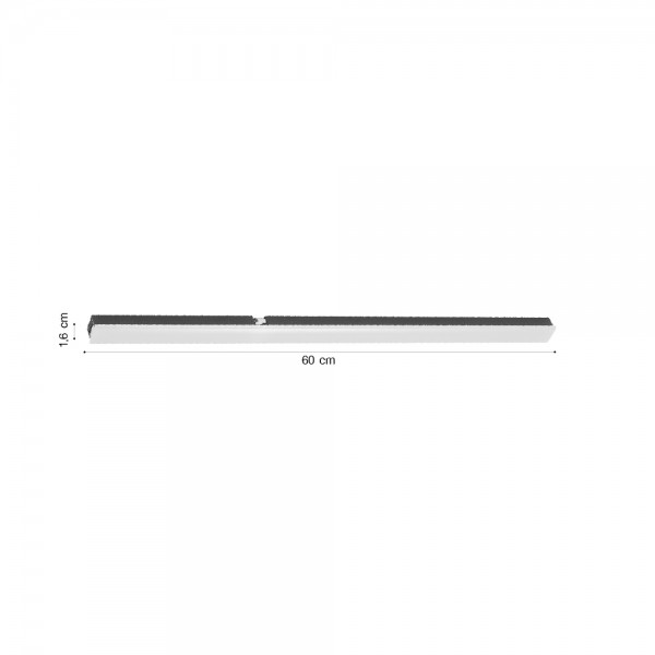 Γραμμικό φωτιστικό LED 12W 3000K για μαγνητική Mini ράγα σε μαύρη απόχρωση D:60cmx1,6cm (TMM0051-Black)