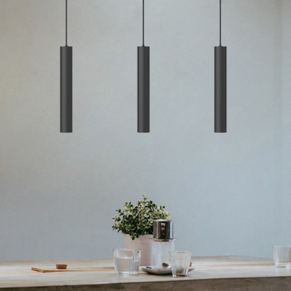Φωτιστικό LED 6W 3000K για μαγνητική Mini ράγα σε μαύρη απόχρωση D:30cm (TMM0101-Black)