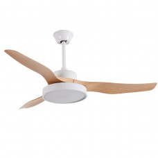 Nitinat 25W 3CCT LED Fan Light in White and wooden Color (102000210)