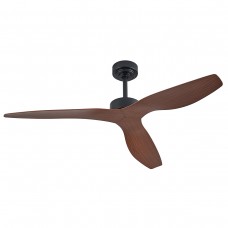 Trent - Fan in Black and wooden Color (102000685)