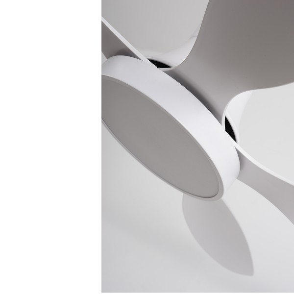 Denali 24W 3CCT LED Fan Light in White and wooden Color (102000790) Προσωρινά μη Διαθέσιμο