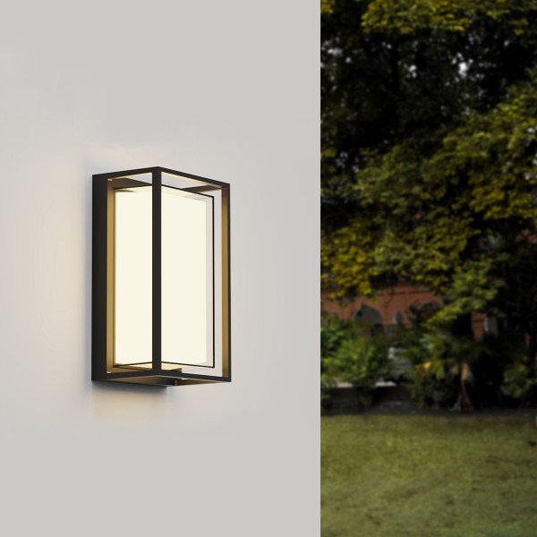 Isabella LED 12W 3000K Outdoor Wall Lamp Black D:100x145x245mm (80205511)