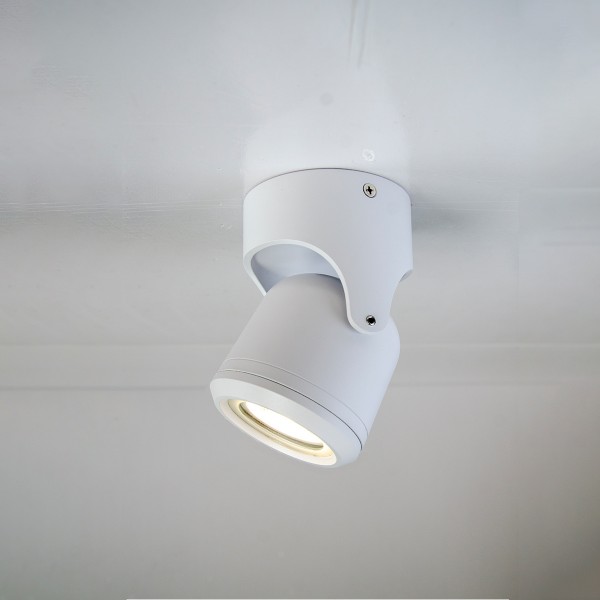 Crescent 1xGU10 Outdoor Spot White D:90x90x130mm (80206024)