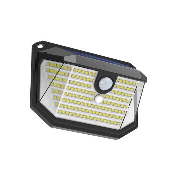 Montbel LED 12W 3000K Solar Outdoor Wall Lamp Black D:138x97x51,5mm (80206511S)