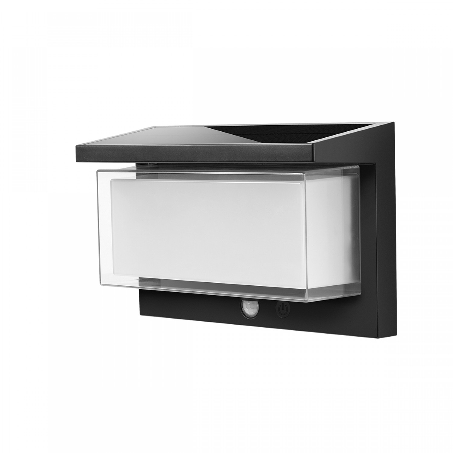 Juniper LED 8W 3000K Solar Wall Light in Black Color D:222x163x91mm (80206711S)