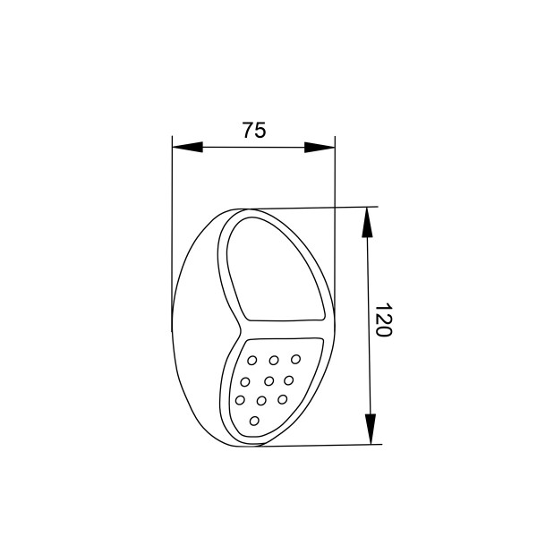 Moon LED 0,8W 2700K | 6500K Solar Outdoor Wall Lamp Black D:120x75x41mm (80206810S)