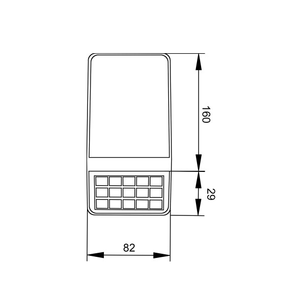 Annecy LED 2W 2700K | 6500K Solar Outdoor Wall Lamp Black D:160x82x29 mm (80206910S)