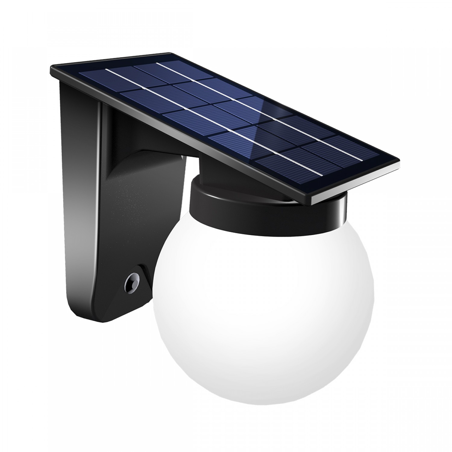 Baikal LED 1W Solar Outdoor Wall Lamp Black D:130x190x175 mm (80207310S)