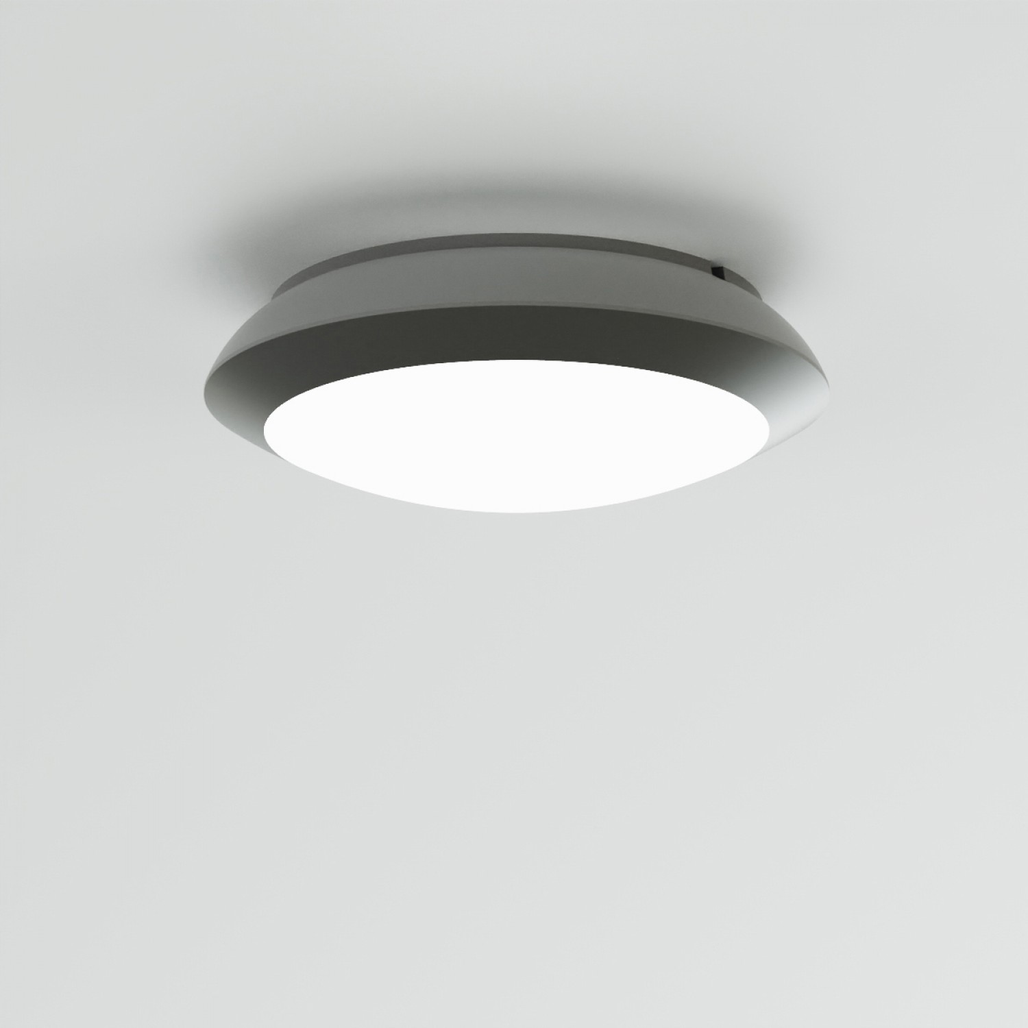 Champlain 1xE27 Outdoor Ceiling Light Grey D:90x285x285mm (80300834)