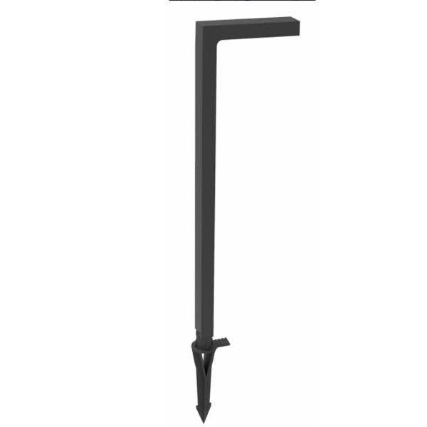 Pueblo - LED 6W 3000K Outdoor Spike / Stand Light in Black Color (80400611)