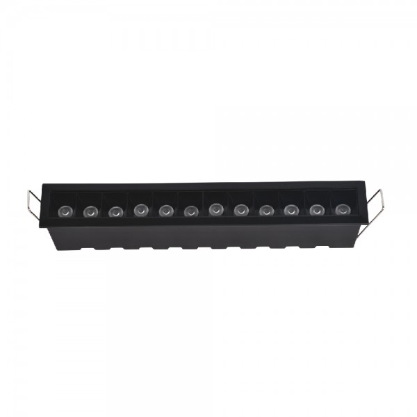 Downlight σποτ 12*3W 3CCT σε μα΄΄΄΄ύρη απόχρωση (X00210B)
