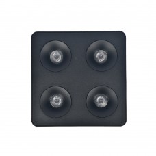 Downlight Mounted σποτ 4*8W 3CCT σε μαύρη απόχρωση (X00290B)