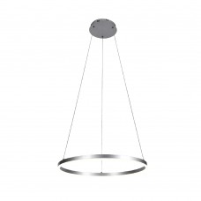 Κρεμαστό φωτιστικό LED 36W 3CCT (by switch on base) D:80cm (6095-AB-Silver)