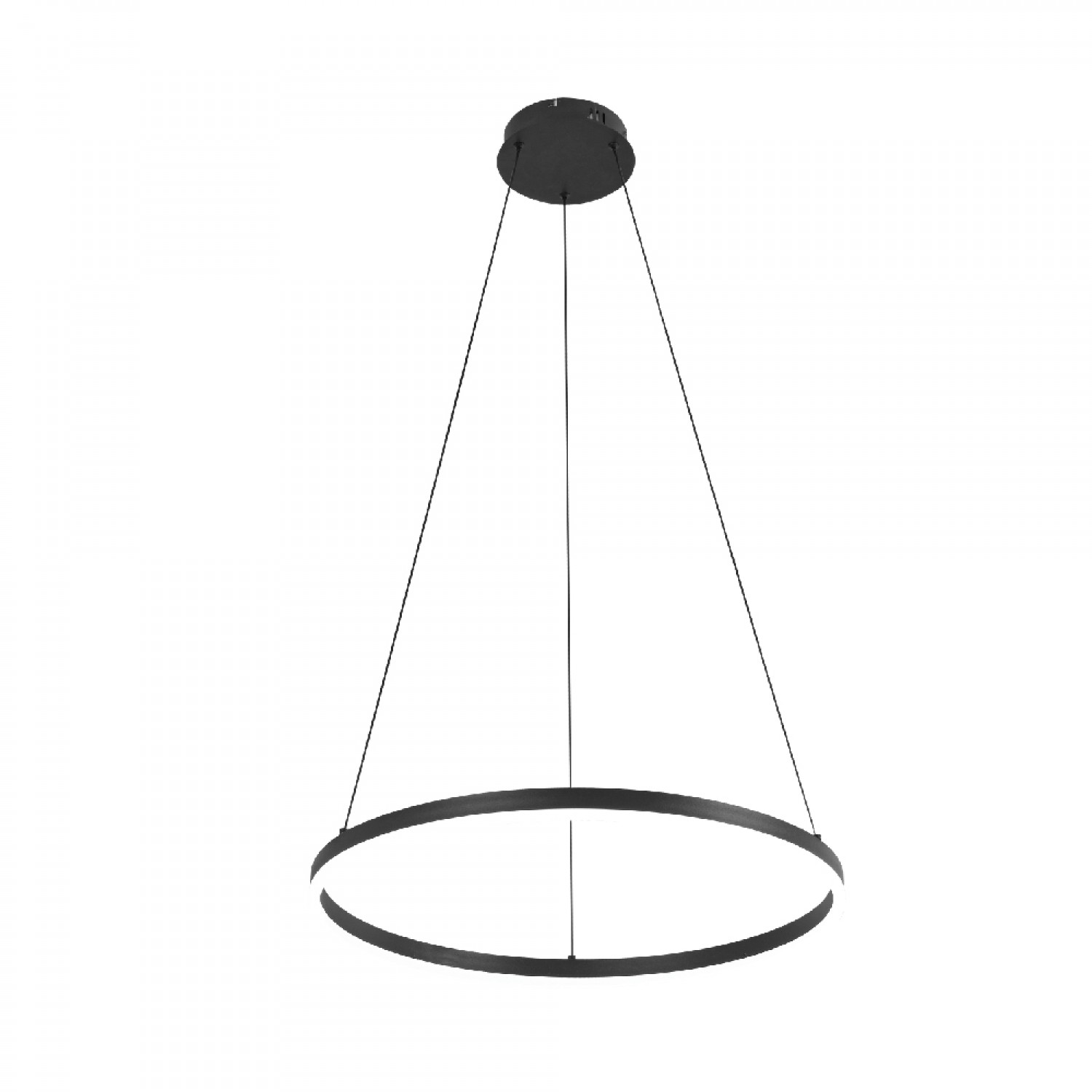 Κρεμαστό φωτιστικό LED 45W 3CCT (by switch on base) D:100cm (6095-AA-Black)