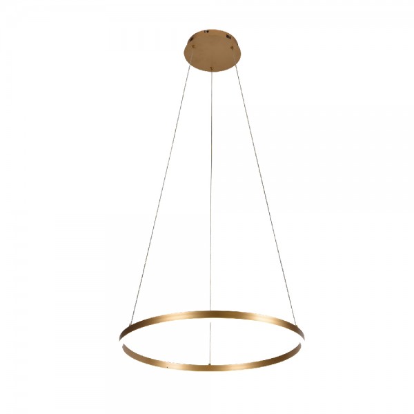 Κρεμαστό φωτιστικό LED 36W 3CCT (by switch on base) D:80cm (6095-AB-Golden)