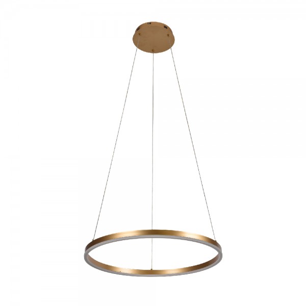 Κρεμαστό φωτιστικό LED 36W 3CCT (by switch on base) D:80cm (6095-AB-Golden)