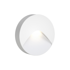 Horseshoe LED 2W 3CCT Outdoor Wall Lamp White D:12.8cmx3cm (80201920)