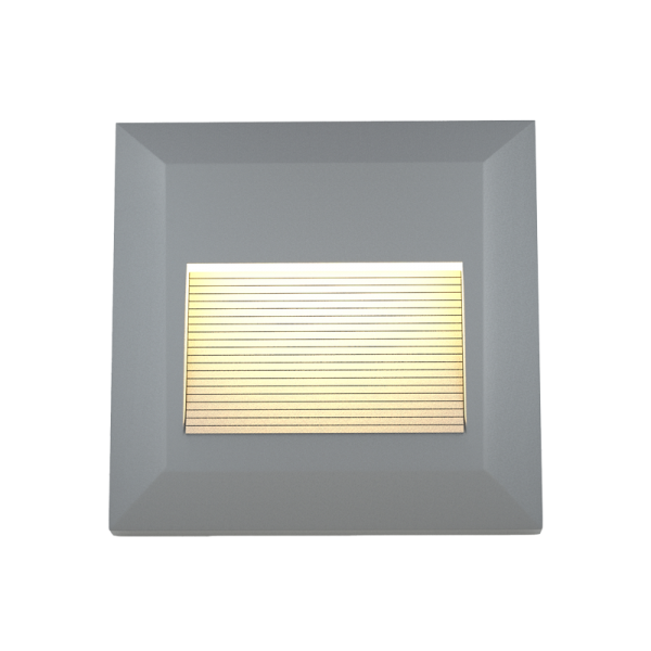 Salmon LED 2W 3CCT Outdoor Wall Lamp Grey D:12.4cmx12.4cm (80201830)