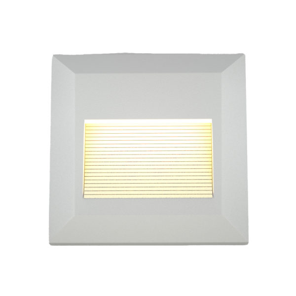 Salmon LED 2W 3CCT Outdoor Wall Lamp White D:12.4cmx12.4cm (80201820)