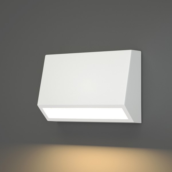 Blue LED 3W 3CCT Outdoor Wall Lamp White D:10cmx7cm (80202120)